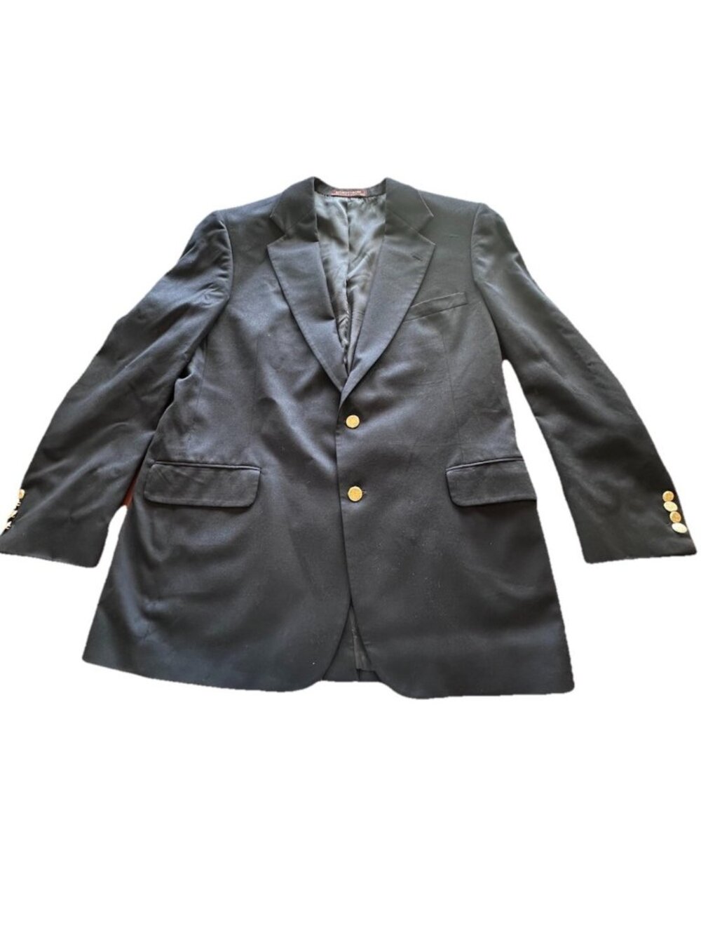 Nordstrom Vitale Barberis Canonico Super 110s Black Blazer Mens 46L
